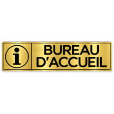 Plaque de porte Bureau d’Accueil - Signalétique en PVC