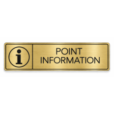 Plaque de porte Point Information - Signalétique en PVC