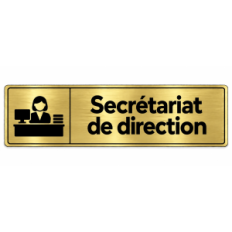 Plaque de porte Secrétariat de Direction - Signalétique en PVC