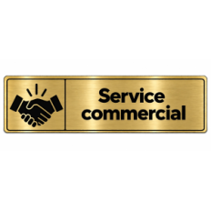 Plaque de porte Service Commercial - Signalétique en PVC