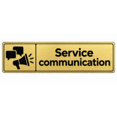 Plaque de porte Service Communication - Signalétique en PVC