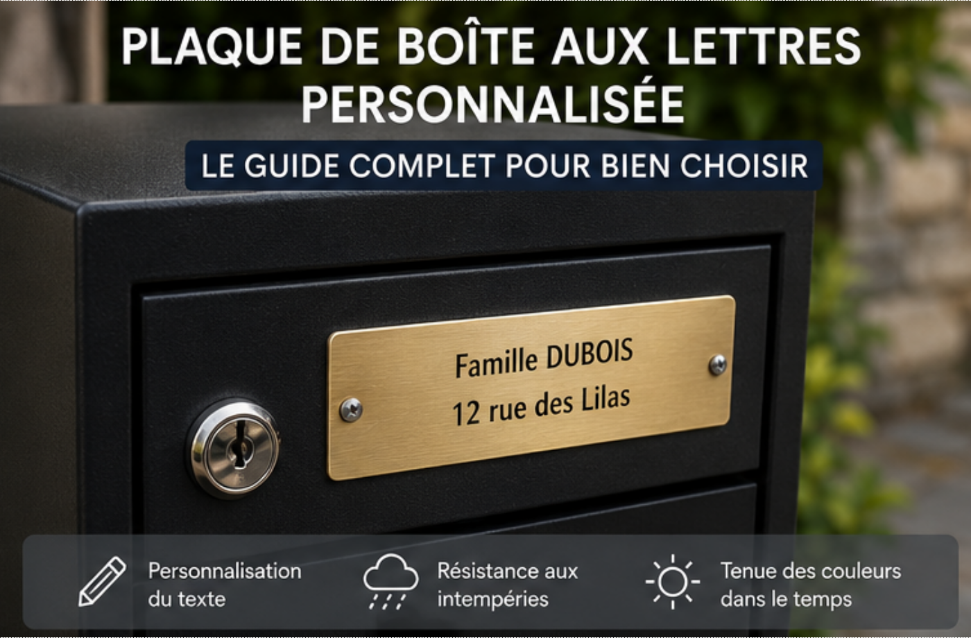 Plaque de boîte aux lettres personnalisée : le guide complet pour bien choisir