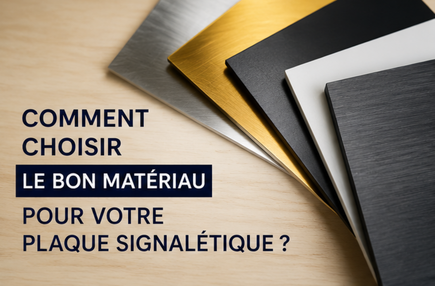 Comment choisir le bon matériau pour votre plaque signalétique ?
