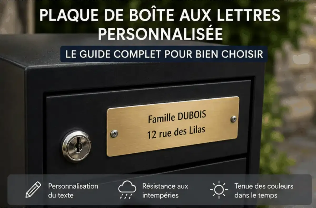 Plaque de boîte aux lettres personnalisée : le guide complet pour bien choisir